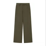 Willshela Women Fashion Solid Front Zipper Straight Pants Vintage High Waist Full Length Female Chic Lady Trousers - Image 2