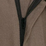 Willshela Women Fashion With Pockets Brown Front Zipper Wide Leg Cargo Pants Vintage High Waist Full Length Female Chic Trousers - Image 4