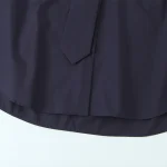 Willshela Women Fashion With Tie Navy Blue Single Breasted Blouse Vintage Lapel Neck Long Sleeves Female Chic Lady Shirts - Image 4