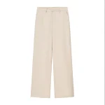 Willshela Women Fashion Solid Front Zipper Straight Pants Vintage High Waist Full Length Female Chic Lady Trousers - Image 3