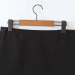 Willshela Women Fashion Black Side Zipper Slit A-Line Mini Skirt Vintage High Waist Female Chic Lady Skirts - Image 3