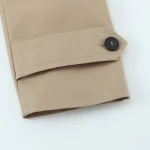 Willshela Women Fashion Khaki Double Breasted Short Trench Jacket Vintage Notched Neck Long Sleeve Female Chic Lady Coat Outfits - Image 5